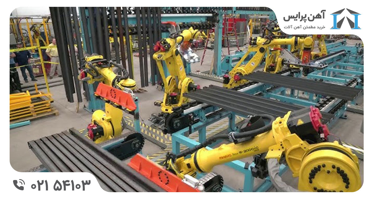 انتقال محصولات توسط ربات ها در خطوط تولید