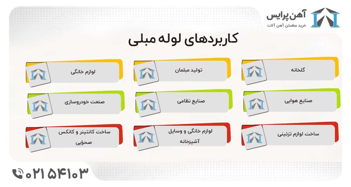 کاربرد لوله مبلی